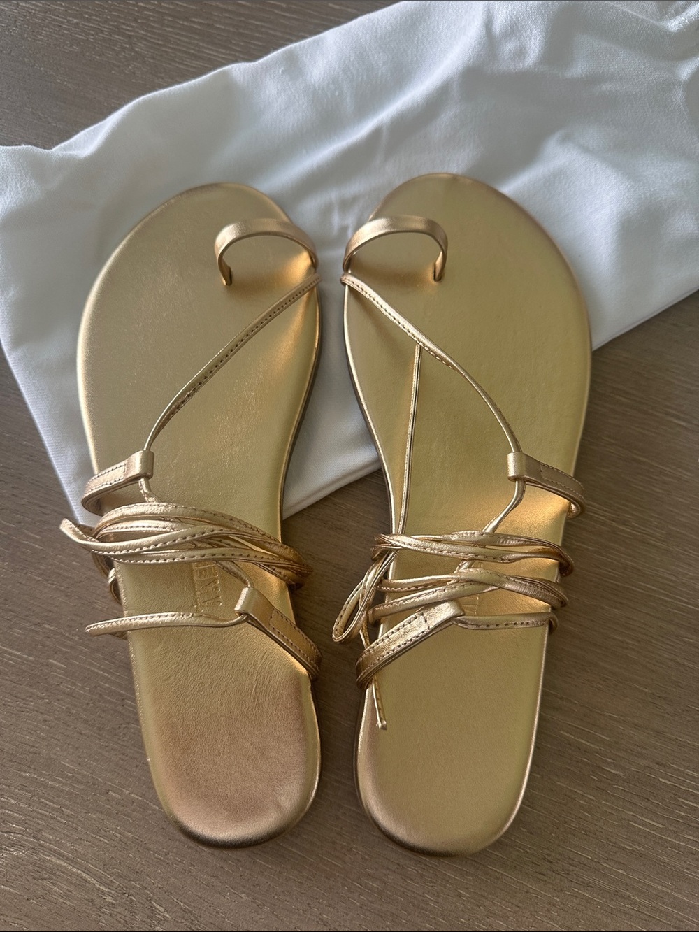 Tkees Jo Gold Ankle Wrap  Women's Sandals